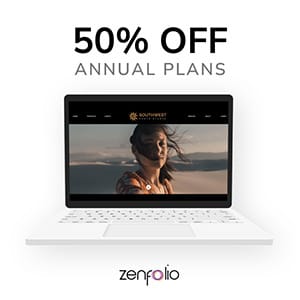 Zenfolio 50% off annual plans