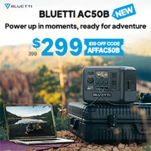 Enjoy $299 off for AC50B!Extra enjoy $5 off use code