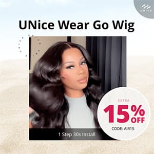 Extra 15% Off For UNice Wear Go Wigs With Code
