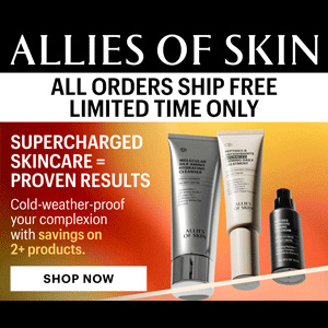 Free Shipping on All Orders + Save Up To 25% Allies