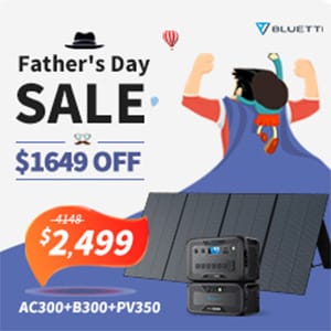 Save $1649 off!AC300+B300+PV350 down to $2499!