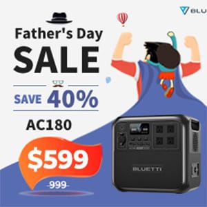 Save 40% off!AC180 down to $599!