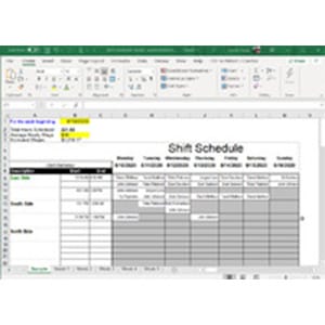 40% Off Shift Scheduler Spreadsheet for Excel Coupon Code