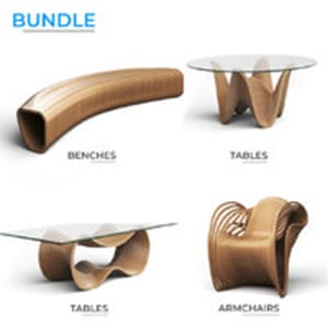 5% Off Spline Flow Bundle: Contemporary Wooden Furniture